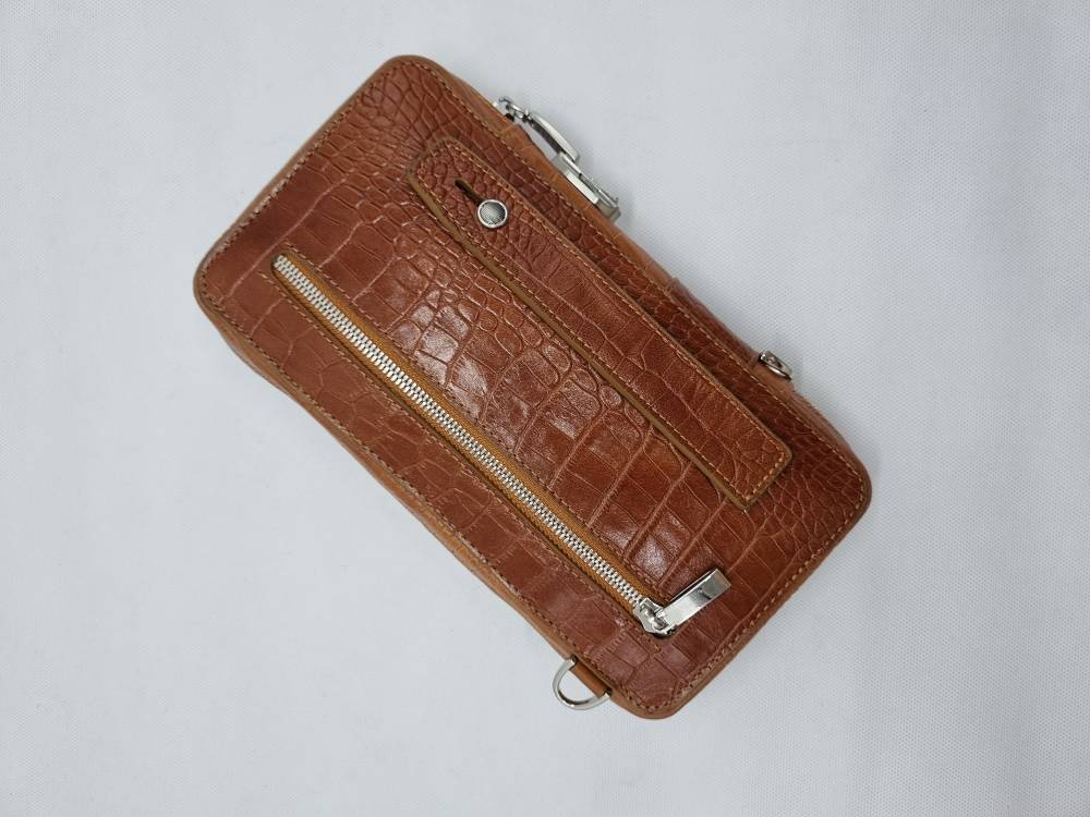 کیف دستی و دوشی رمز دار چرم طبیعی مدل کاوه (1002)